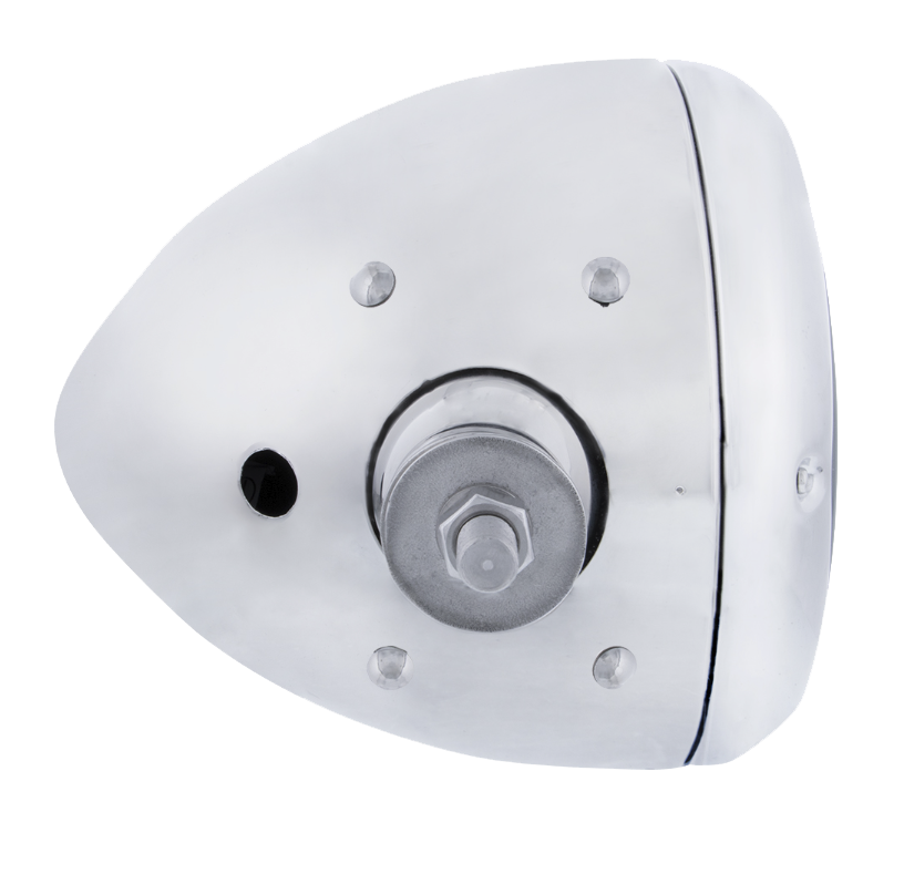 Stainless Steel Guide 682-C Style Headlight Assembly With Crystal Lens & 34 LEDs Position Light - Horizontal Mount