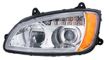 Kenworth T660 (2008-2017) - Full LED Projection Headlight With Turn Signal & Position Light Bar