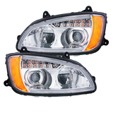 Kenworth T660 (2008-2017) - Full LED Projection Headlight With Turn Signal & Position Light Bar