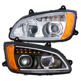 Kenworth T660 (2008-2017) - Full LED Projection Headlight With Turn Signal & Position Light Bar