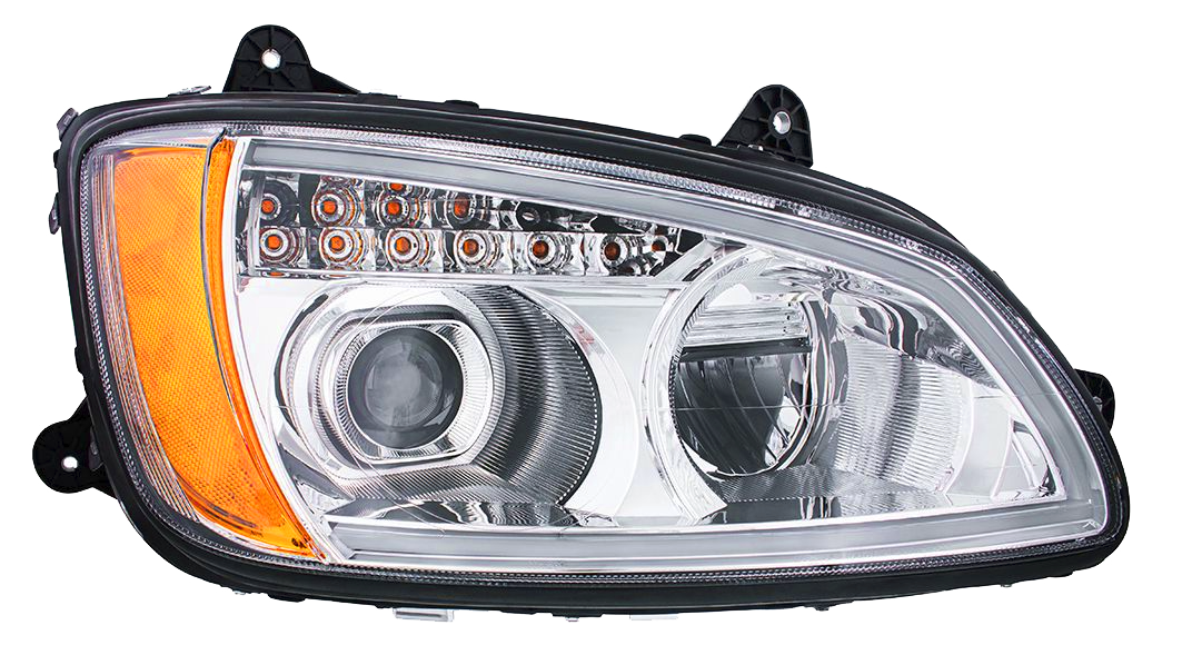 Kenworth T660 (2008-2017) - Full LED Projection Headlight With Turn Signal & Position Light Bar