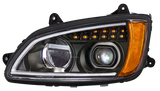 Kenworth T660 (2008-2017) - Full LED Projection Headlight With Turn Signal & Position Light Bar