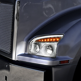 Kenworth T880 (2015-2025) - High Power LED Headlight With LED Turn Signal & Light Bar