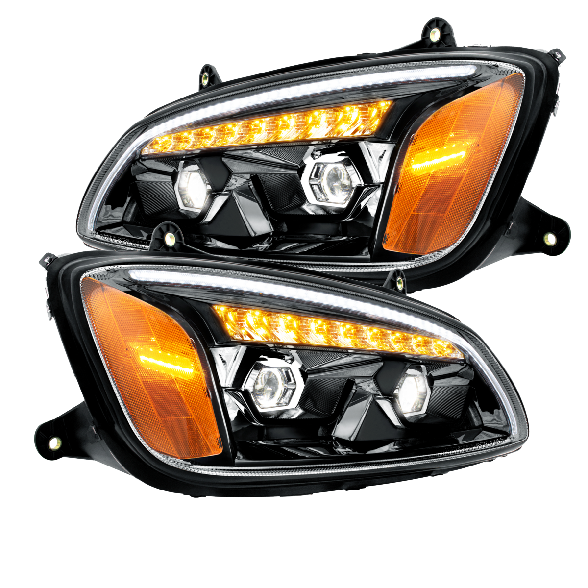 Kenworth T660 (2008-2017) - LED Projection Headlight With Sequential Turn Signal