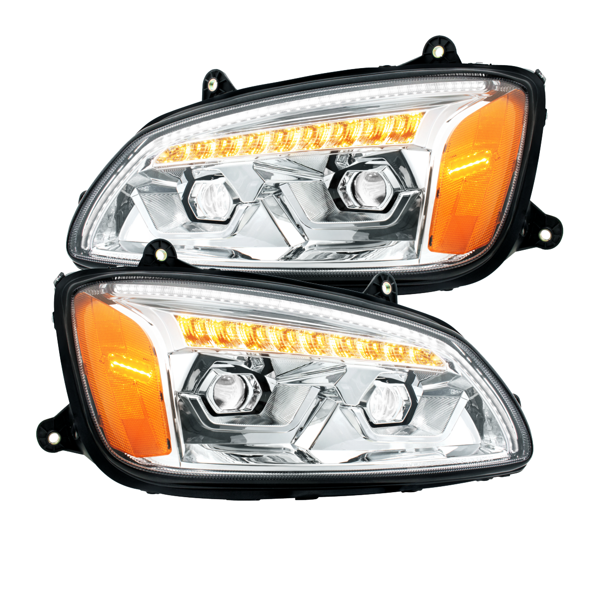 Kenworth T660 (2008-2017) - LED Projection Headlight With Sequential Turn Signal