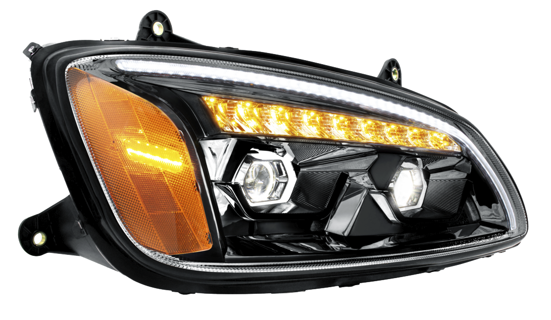 Kenworth T660 (2008-2017) - LED Projection Headlight With Sequential Turn Signal