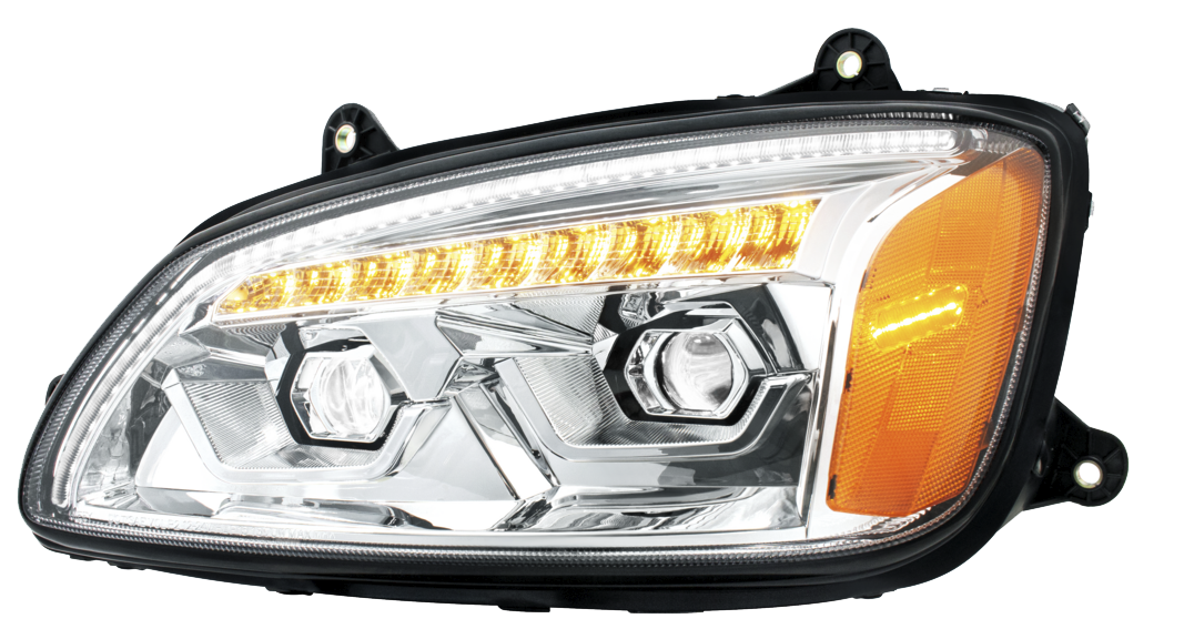 Kenworth T660 (2008-2017) - LED Projection Headlight With Sequential Turn Signal