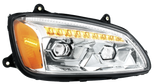 Kenworth T660 (2008-2017) - LED Projection Headlight With Sequential Turn Signal