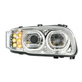 Peterbilt 389 (2008-2024) - High Power Headlight With 10 LED Turn & 100 LED Halo