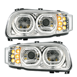 Peterbilt 389 (2008-2024) - High Power Headlight With 10 LED Turn & 100 LED Halo
