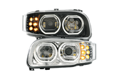 Peterbilt 389 (2008-2024) - High Power Headlight With 10 LED Turn & 100 LED Halo