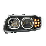 Peterbilt 389 (2008-2024) - High Power Headlight With 10 LED Turn & 100 LED Halo