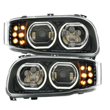 Peterbilt 389 (2008-2024) - High Power Headlight With 10 LED Turn & 100 LED Halo