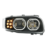 Peterbilt 389 (2008-2024) - High Power Headlight With 10 LED Turn & 100 LED Halo