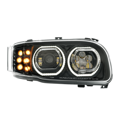 Peterbilt 389 (2008-2024) - High Power Headlight With 10 LED Turn & 100 LED Halo