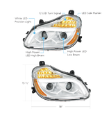 Kenworth T680 (2013-2021) - 8 LED Projection Headlight