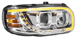 Peterbilt 389, 388 and 567 - Projection Headlight With LED Turn Signal & Light Bar