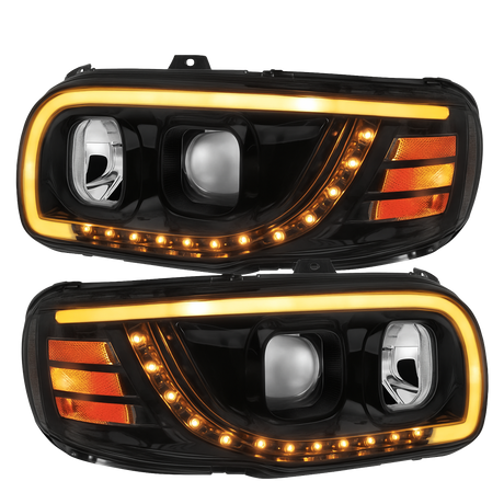 Peterbilt 389, 388 and 567 - Projection Headlight With LED Turn Signal & Light Bar