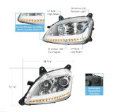 Peterbilt 579 (2012-2021) - Projection Headlight With LED Position Light & Sequential Signal
