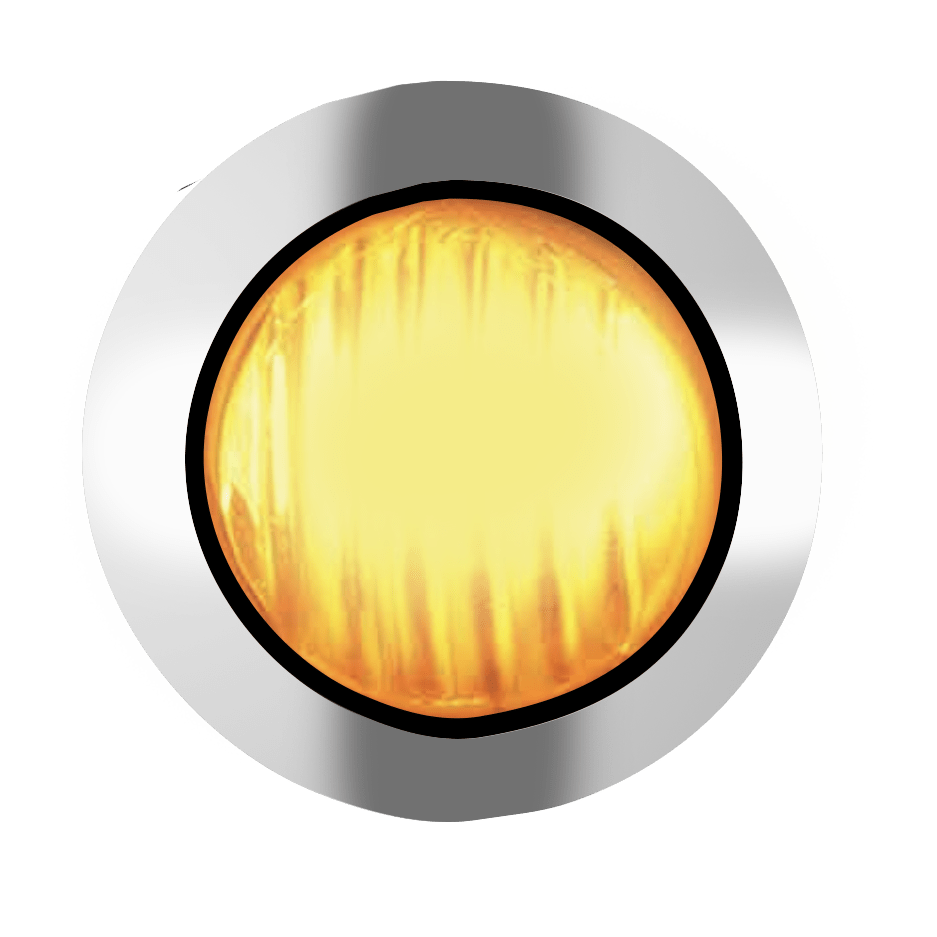 3/4″ Amber Dual Color Round 3 LED Marker Lights - HD Truck Source
