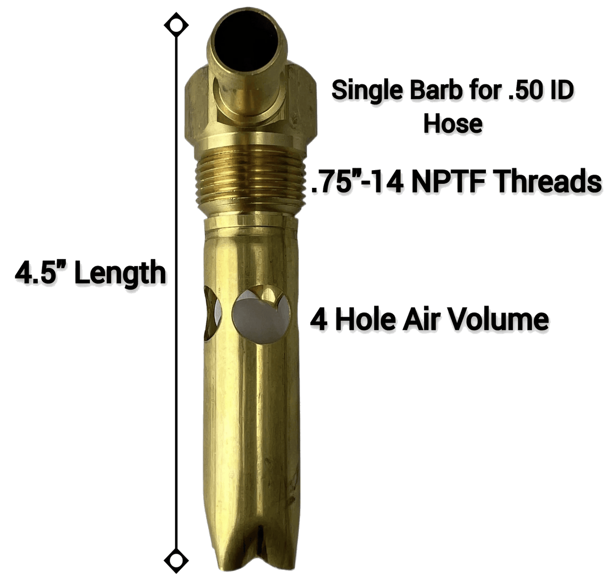 3/4 Inch Fuel Tank Brass Vent Assembly - HD Truck Source