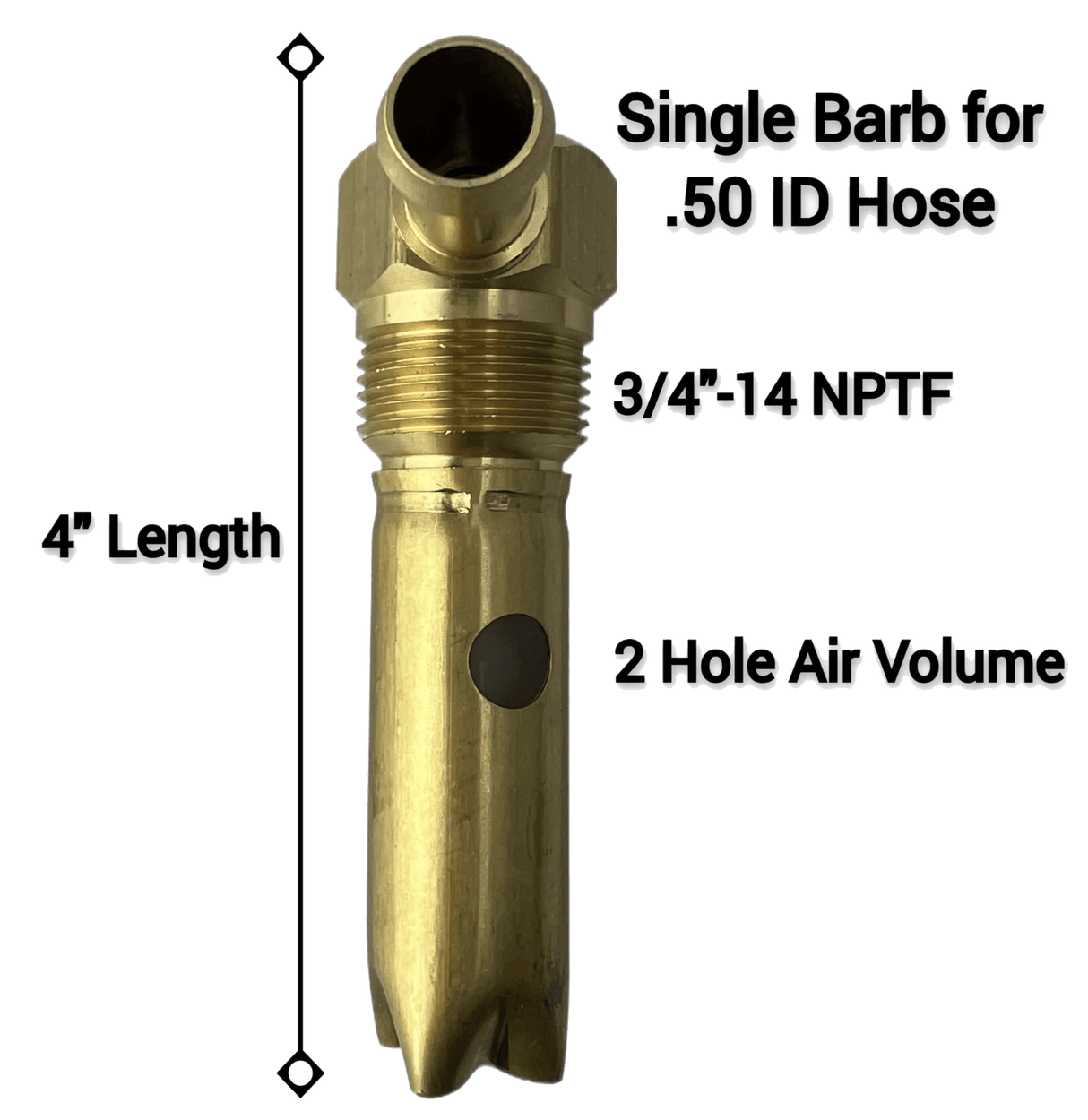 3/4 Inch Fuel Tank Brass Vent Assembly - HD Truck Source