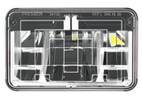 4" X 6" Heated LED Headlight With Polycarbonate Lens & Housing