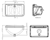 4" X 6" Heated LED Headlight With Polycarbonate Lens & Housing