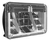 4" X 6" Heated LED Headlight With Polycarbonate Lens & Housing