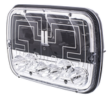 5" X 7" Heated LED Headlight With Polycarbonate Lens & Housing