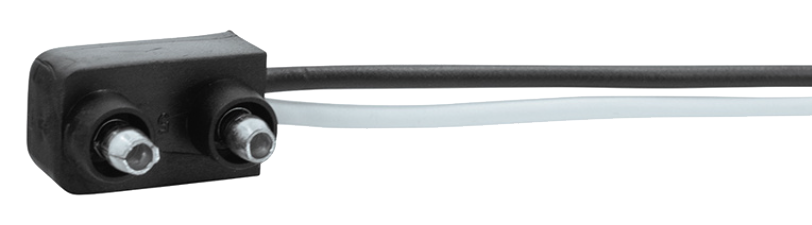 Pigtail  - 2 Wire With 2 Prong Plug, 6" Lead