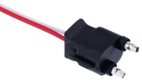 Pigtail - 2 Wire With 2 Prong Straight Plug - 12 Inch Lead