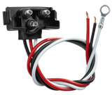 Pigtail - 3 Wire With 3 Prong Right Angle Plug - 12" Lead