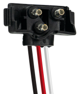 Pigtail - 3 Wire With 3 Prong Right Angle Plug - 12" Lead
