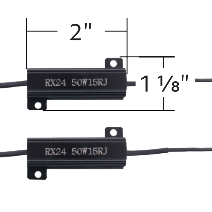 Load Resistor 15 OHM, 50 Watt Pair