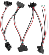 Wire Harness - 6 Plugs, 3-Prong Male Right Angle Bullet Plugs, 7-1/2" Lead Between Plugs