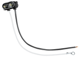 Pigtail - 2 Wire With 2 Prong Vertical Style Plug, 6 Inch Lead
