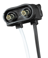 Pigtail - 2 Wire With 2 Prong Vertical Style Plug, 6 Inch Lead