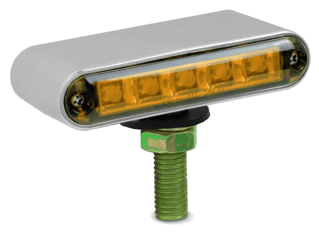 3.5 Inch Double Face LED Light Bar Amber and Red - HD Truck Source