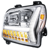 Kenworth W990 (2018-2024) - Headlight With LED DRL Light Bar & Turn Signal