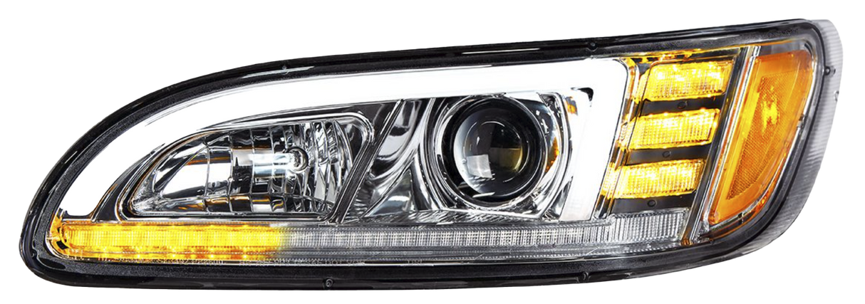 Peterbilt 386 (2005-2015) - Projection Headlight With LED Sequential Turn & DRL