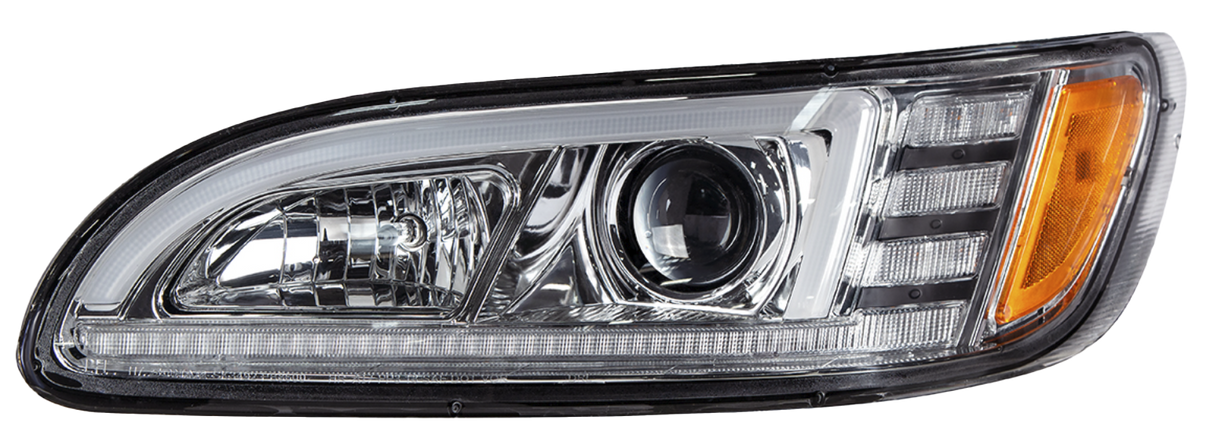 Peterbilt 386 (2005-2015) - Projection Headlight With LED Sequential Turn & DRL