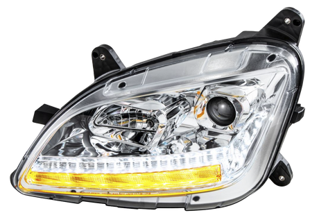 Peterbilt 579 (2012-2021 ) 587 (2010-2016) - Projection Headlight With LED Sequential Turn and DRL