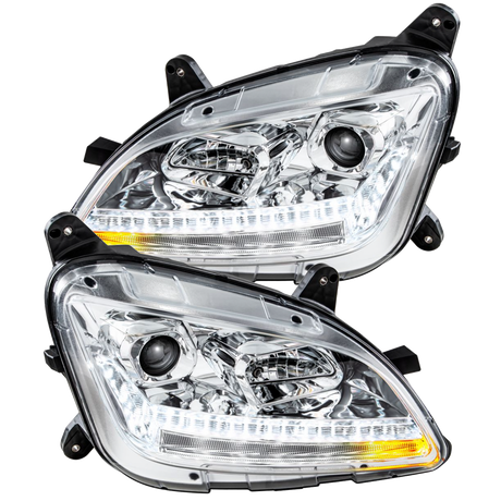Peterbilt 579 (2012-2021 ) 587 (2010-2016) - Projection Headlight With LED Sequential Turn and DRL
