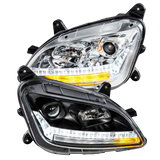 Peterbilt 579 (2012-2021 ) 587 (2010-2016) - Projection Headlight With LED Sequential Turn and DRL