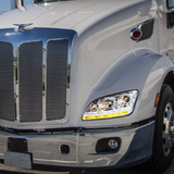 Peterbilt 579 (2012-2021 ) 587 (2010-2016) - Projection Headlight With LED Sequential Turn and DRL