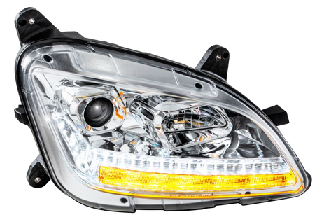 Peterbilt 579 (2012-2021 ) 587 (2010-2016) - Projection Headlight With LED Sequential Turn and DRL