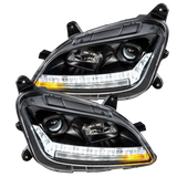 Peterbilt 579 (2012-2021 ) 587 (2010-2016) - Projection Headlight With LED Sequential Turn and DRL