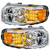 Peterbilt 388 (2008-2015) & 389 (2008-2023) - LED Headlight With LED Turn & Position Light Bar