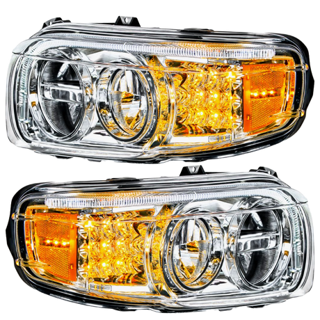Peterbilt 388 (2008-2015) & 389 (2008-2023) - LED Headlight With LED Turn & Position Light Bar